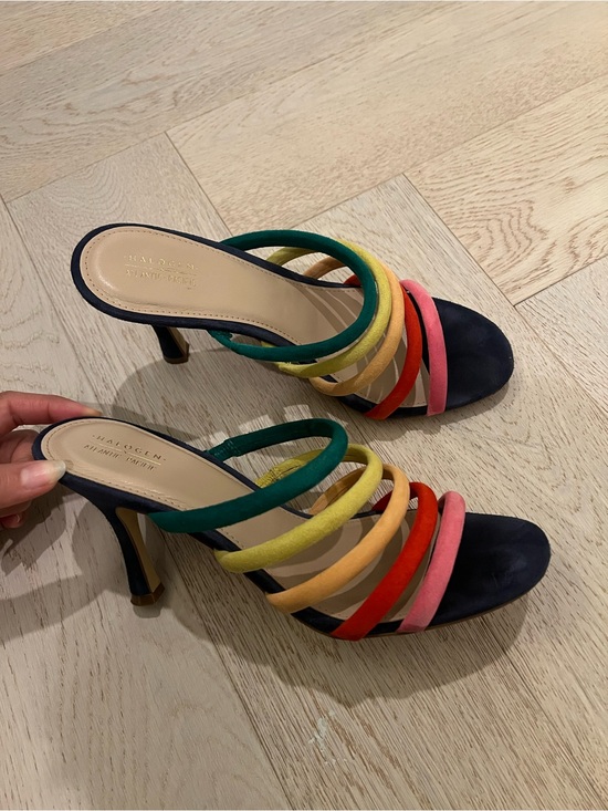 STAUD Shoes - Halogen suede multicoloured heels